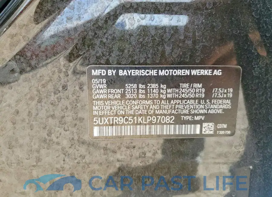5UXTR9C51KLP97082# 13
