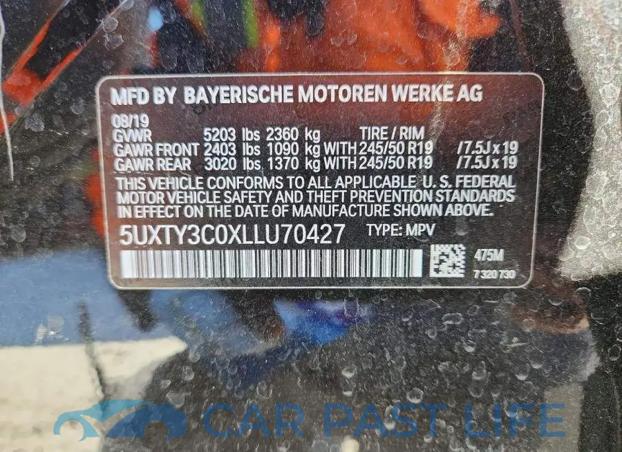 5UXTY3C0XLLU70427# 13