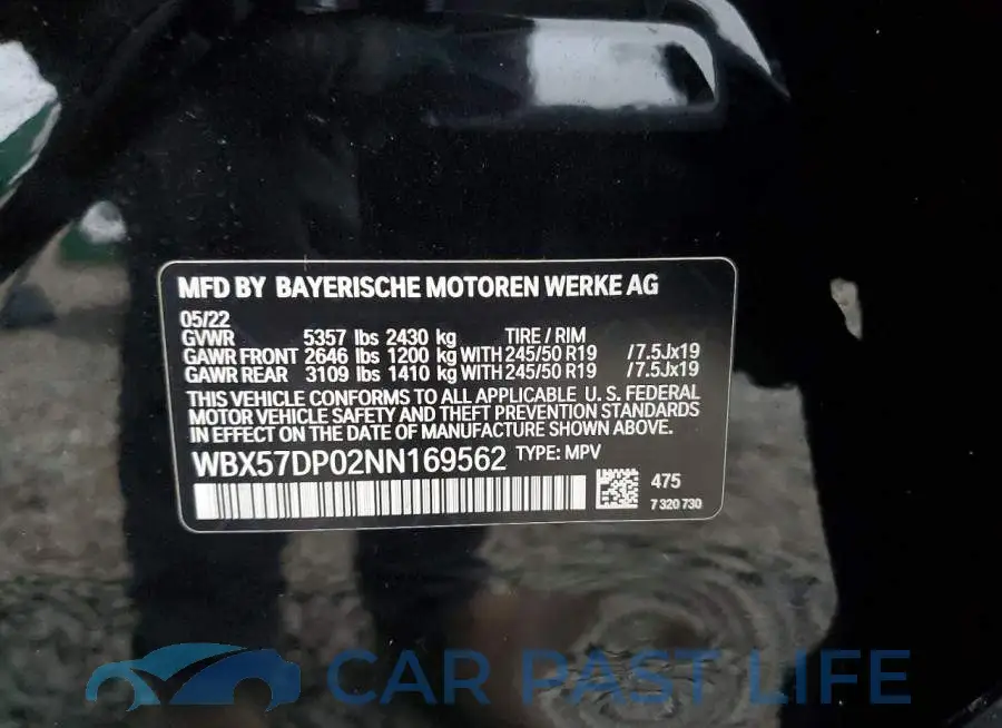 WBX57DP02NN169562# 13