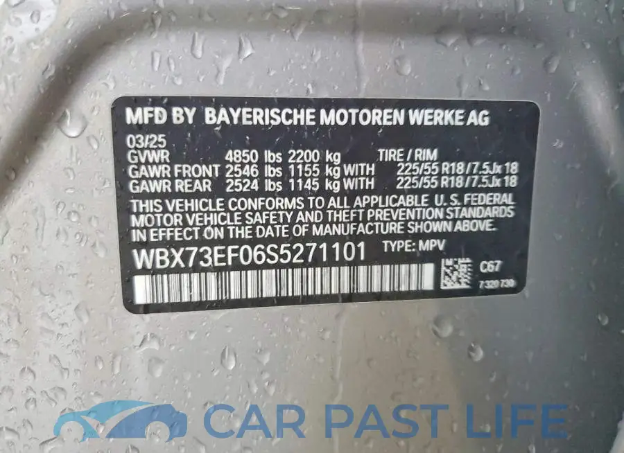 WBX73EF06S5271101# 12