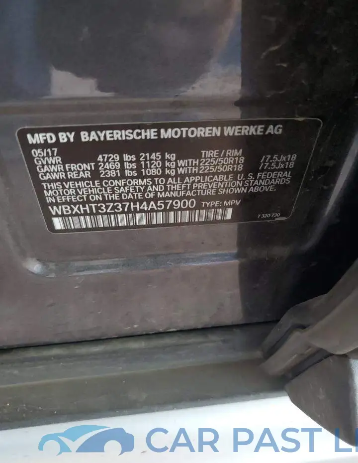 WBXHT3Z37H4A57900# 12