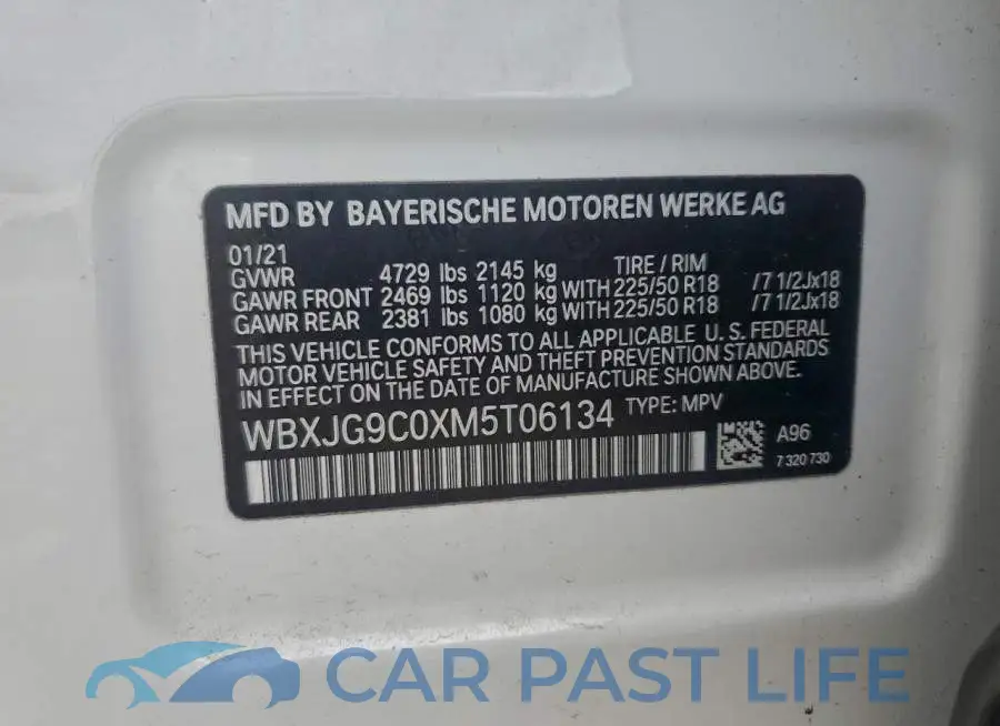 WBXJG9C0XM5T06134# 13
