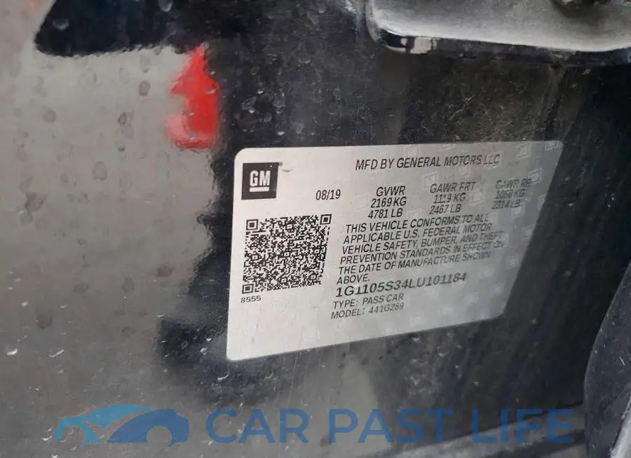 1G1105S34LU101184# 12