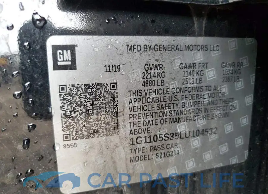 1G1105S35LU104532# 12