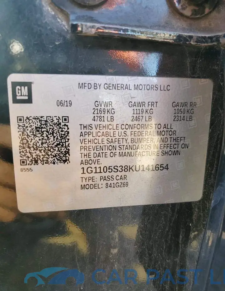 1G1105S38KU141654# 12