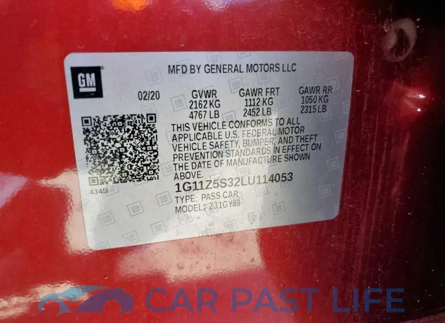 1G11Z5S32LU114053# 12