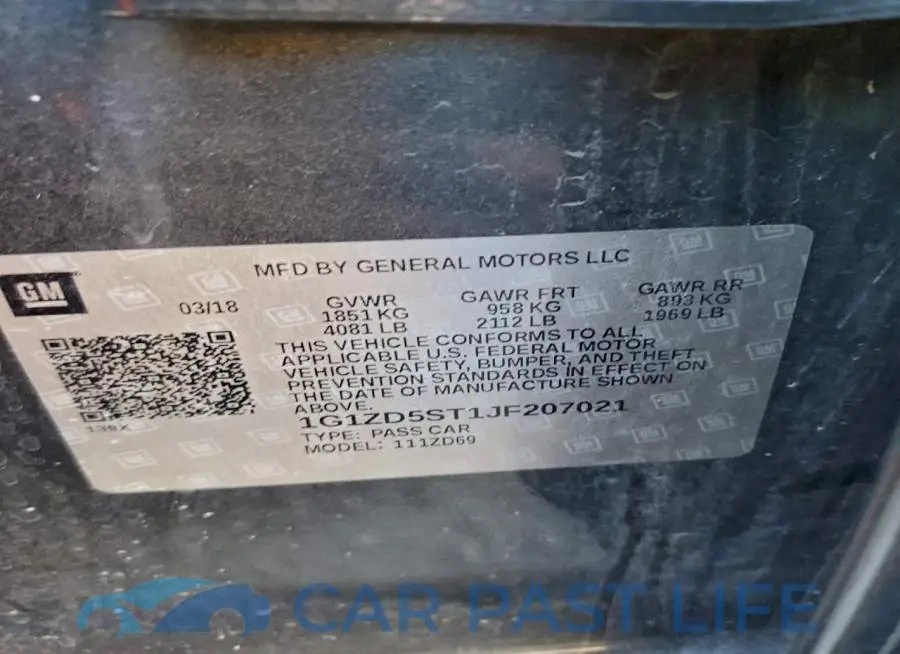 1G1ZD5ST1JF207021# 12