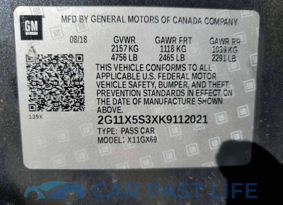 2G11X5S3XK9112021# 13