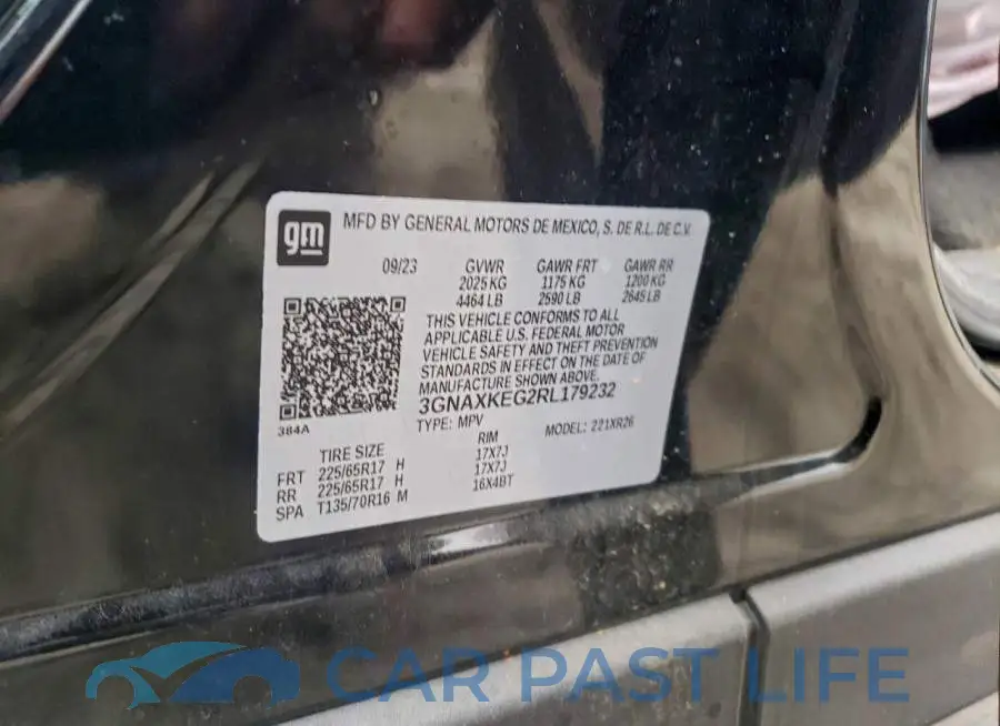 3GNAXKEG2RL179232# 14