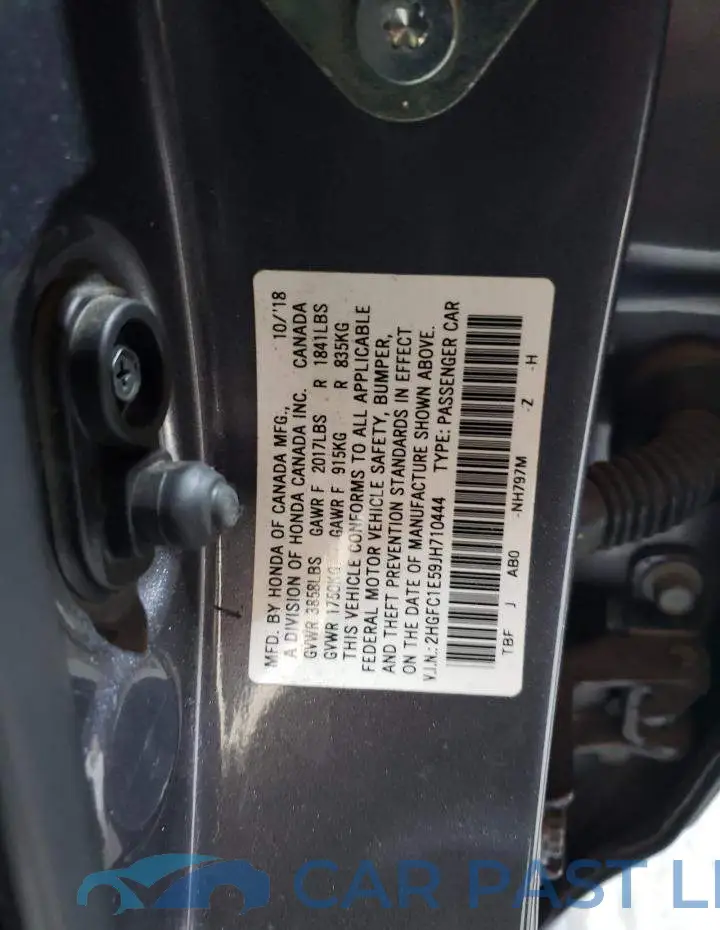 2HGFC1E59JH710444# 12