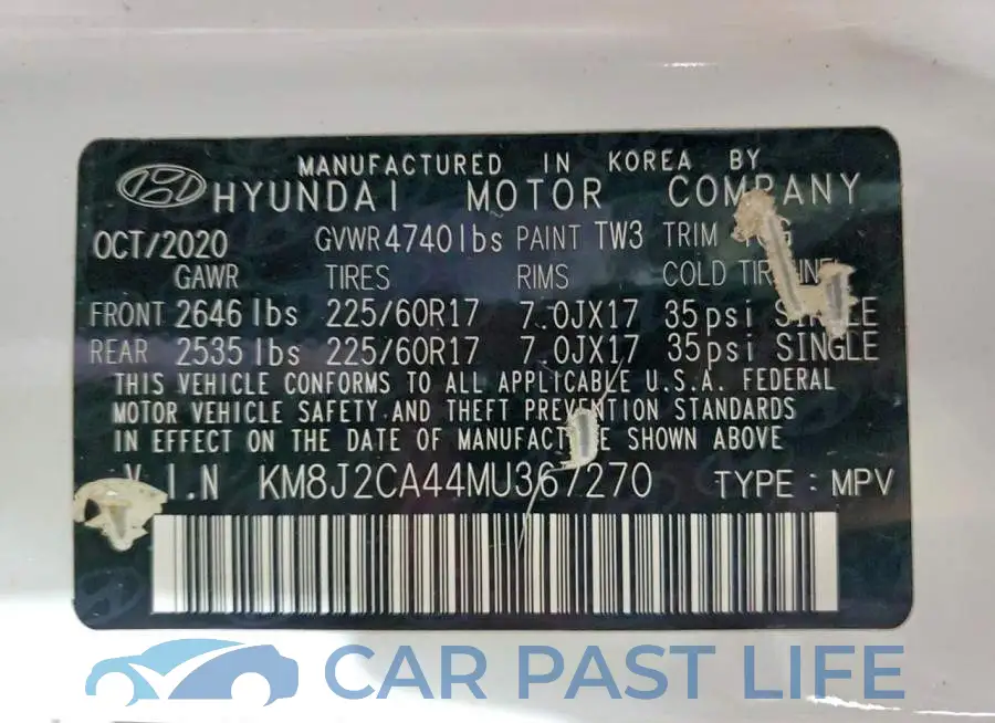 KM8J2CA44MU367270# 13