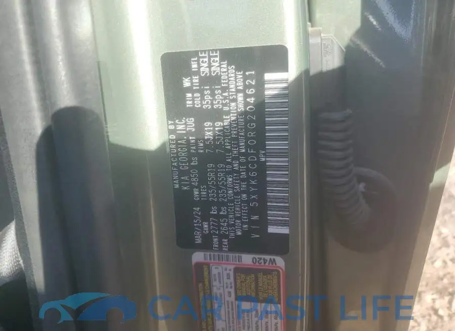 5XYK6CDF0RG204621# 13