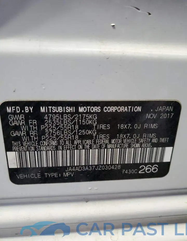 JA4AD3A37JZ030428# 14