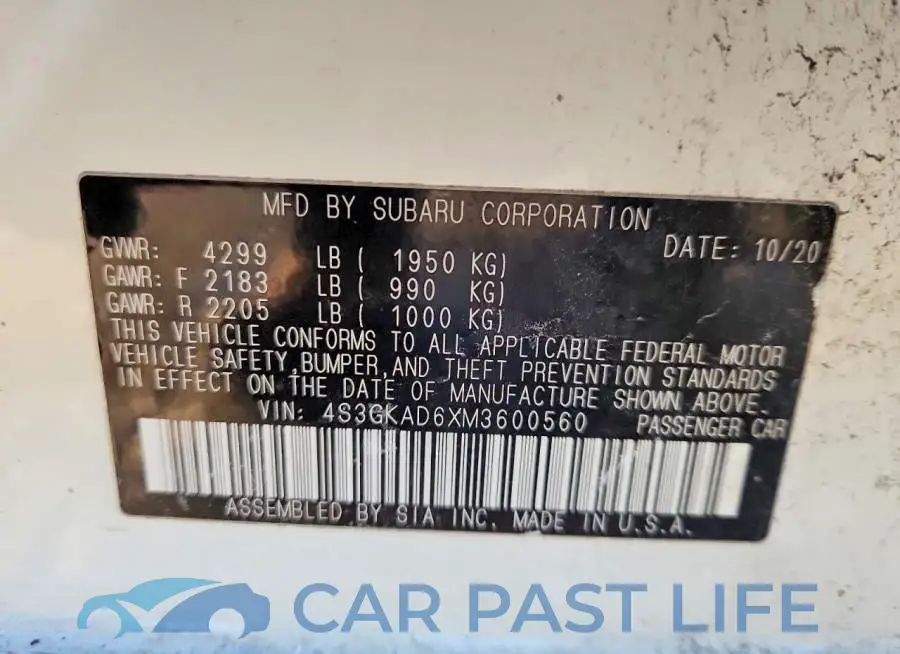 4S3GKAD6XM3600560# 12