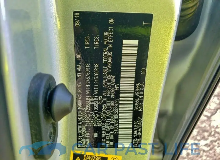 5TDJZRFH0KS922022# 12
