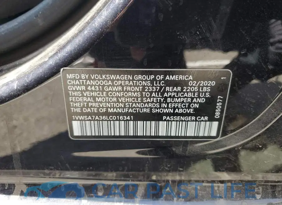 1VWSA7A36LC016341# 12