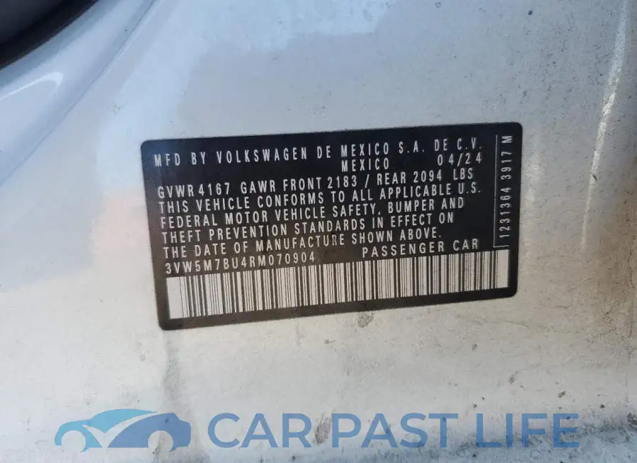 3VW5M7BU4RM070904# 12