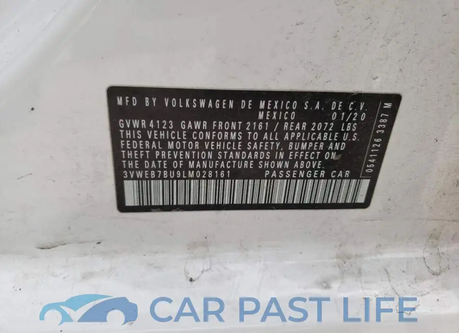 3VWEB7BU9LM028161# 12