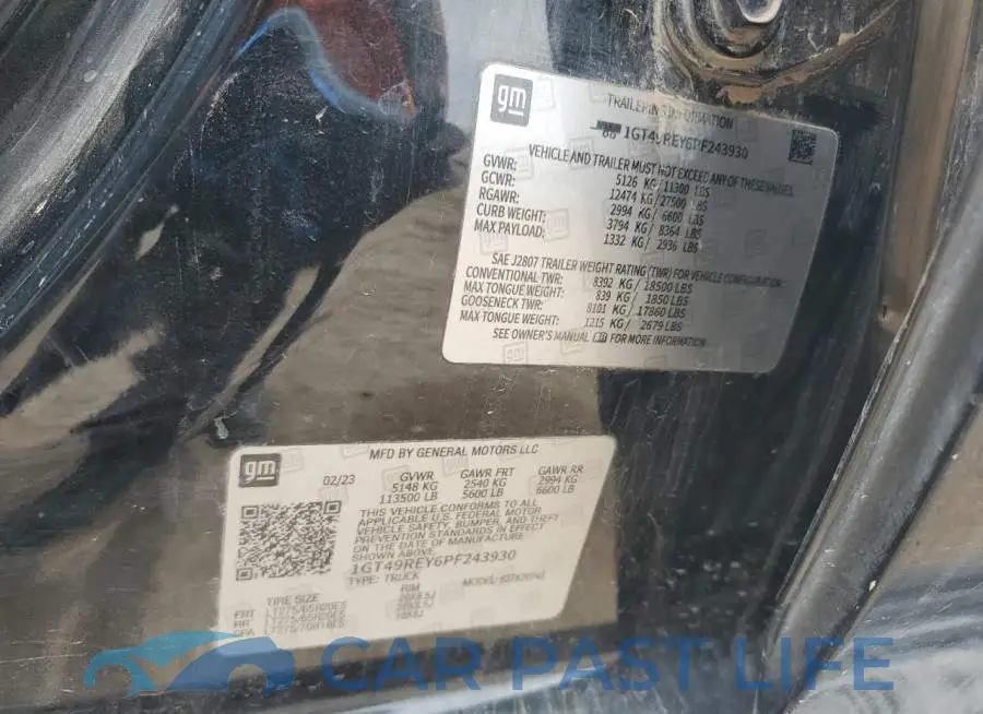 1GT49REY6PF243930# 12
