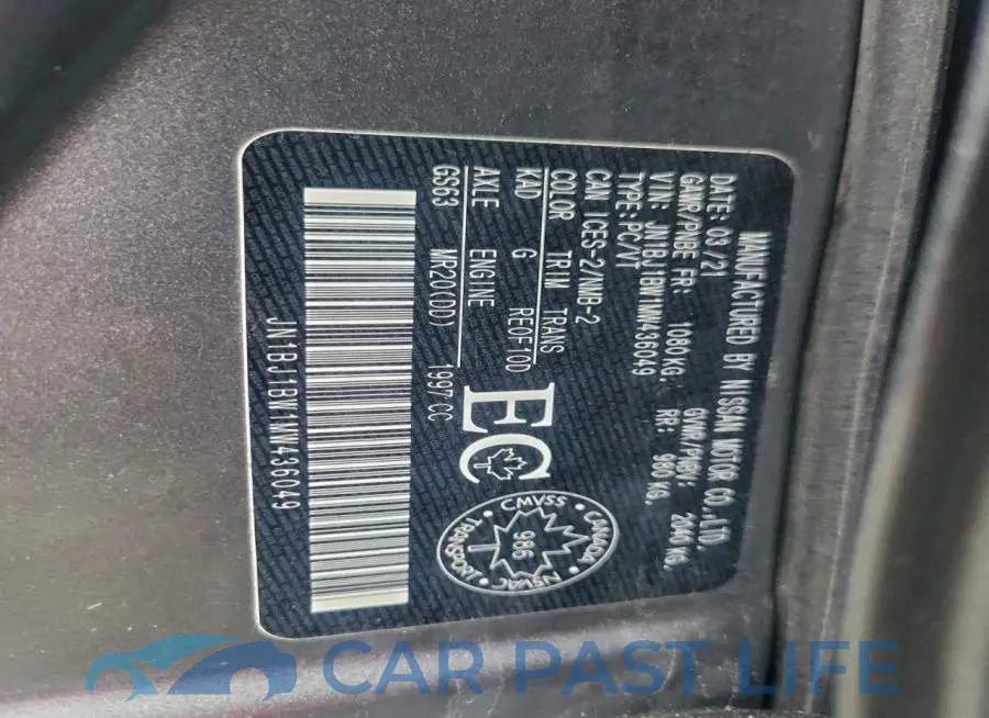 JN1BJ1BW1MW436049# 13