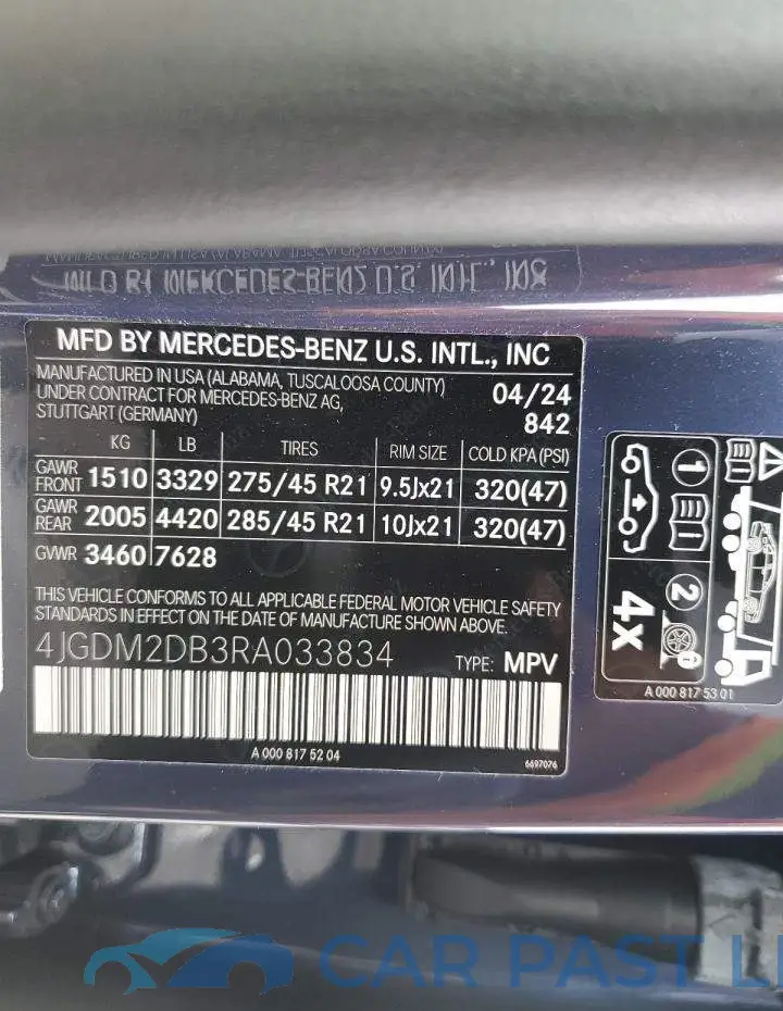 4JGDM2DB3RA033834# 13