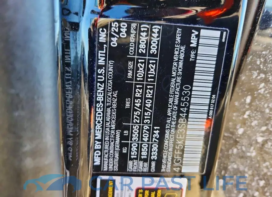 4JGFF5KE3SB445530# 13