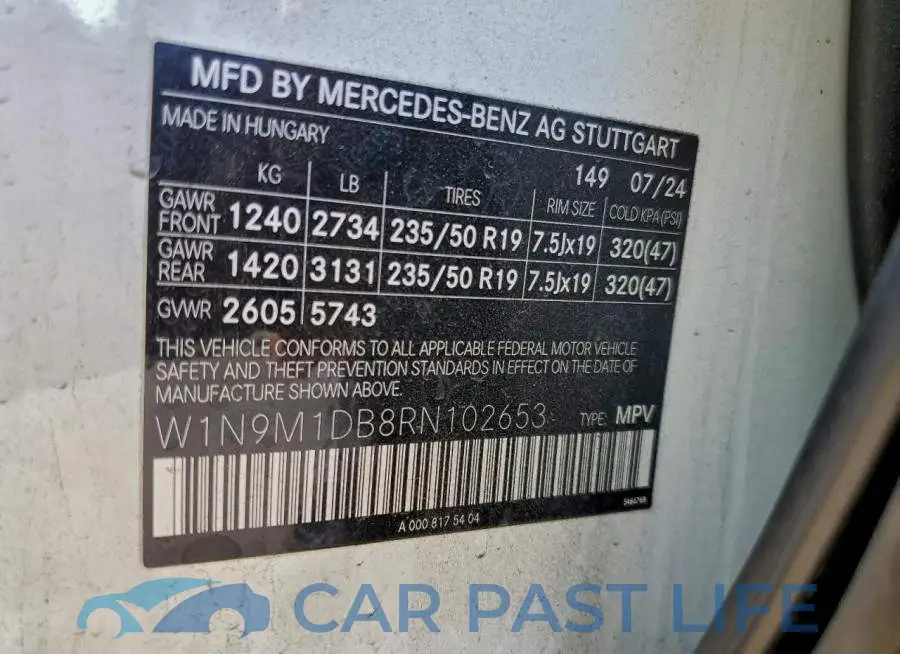 W1N9M1DB8RN102653# 13