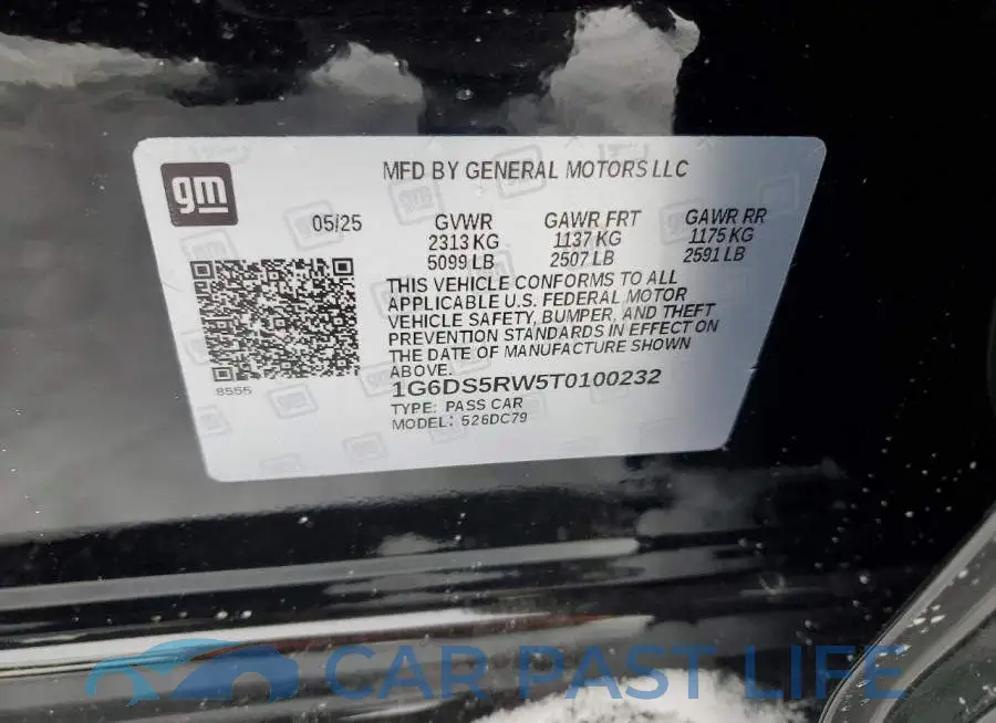 1G6DS5RW5T0100232# 12