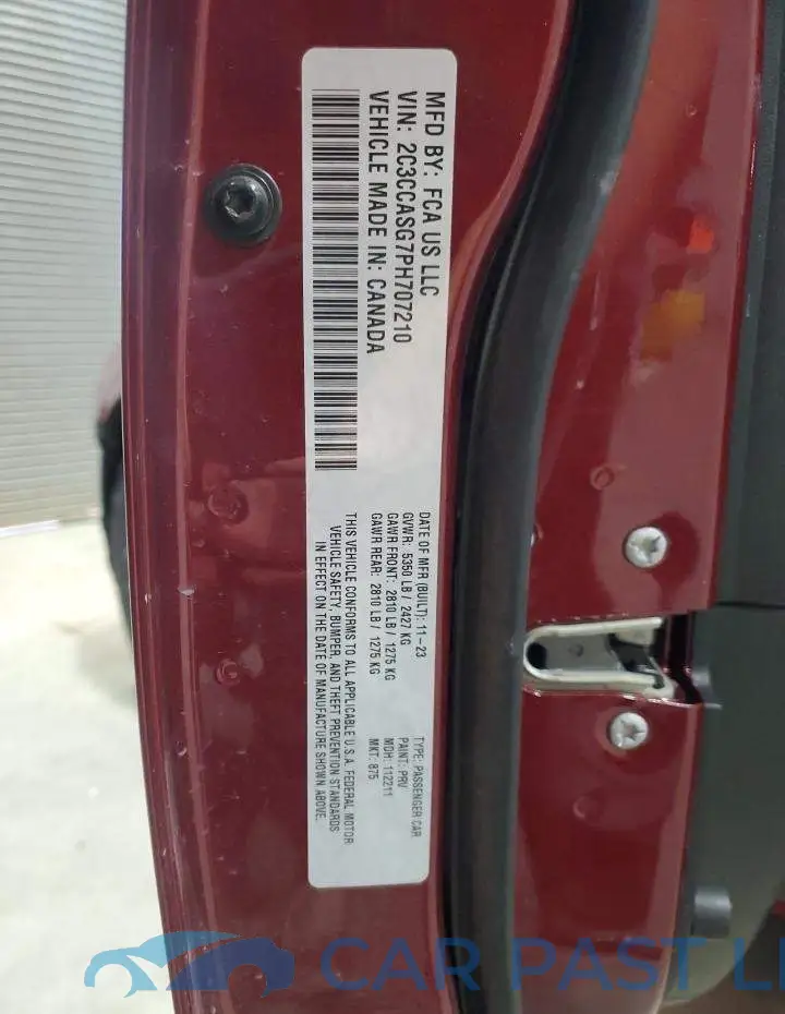 2C3CCASG7PH707210# 12