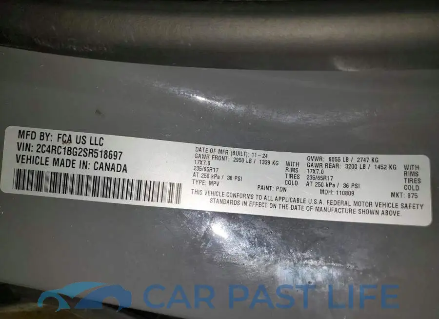 2C4RC1BG2SR518697# 13