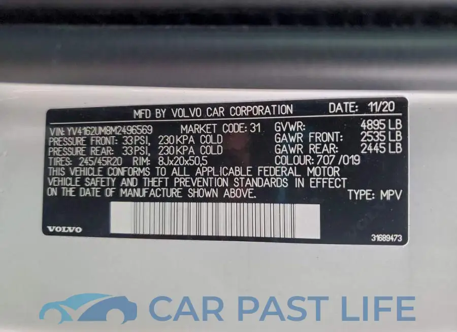 YV4162UM8M2496569# 13