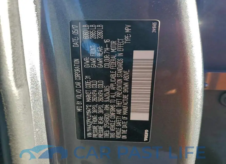 YV4A22PK1J1194712# 13