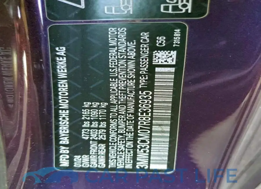 3MW53CM07R8E36935# 12