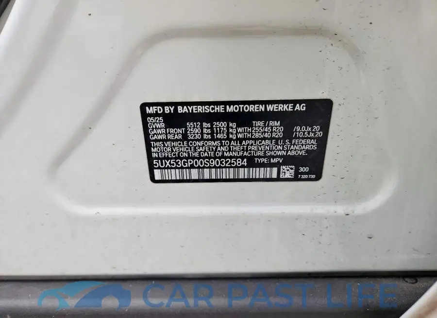 5UX53GP00S9032584# 13