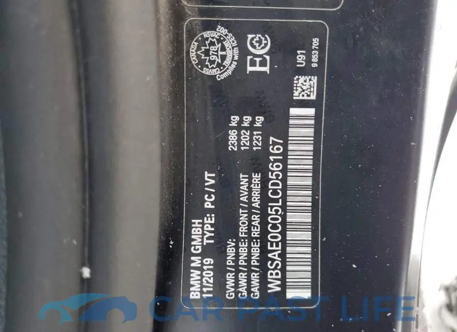 WBSAE0C05LCD56167# 12