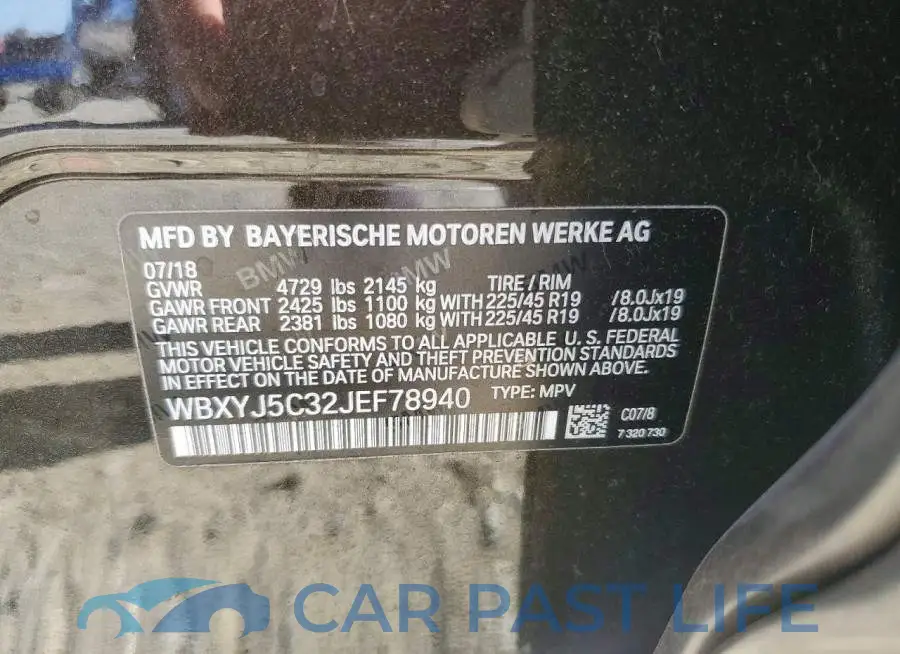 WBXYJ5C32JEF78940# 13