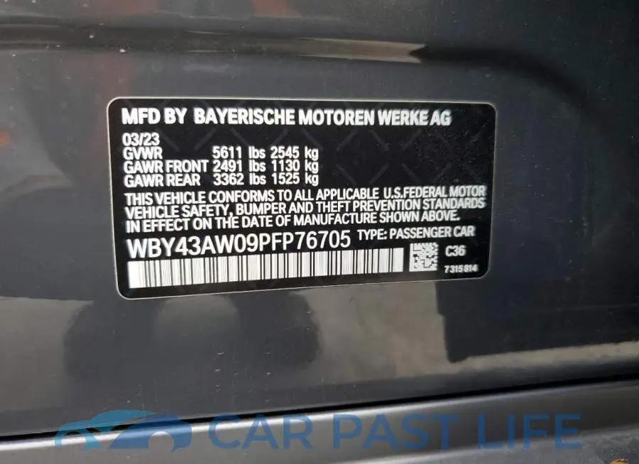 WBY43AW09PFP76705# 12