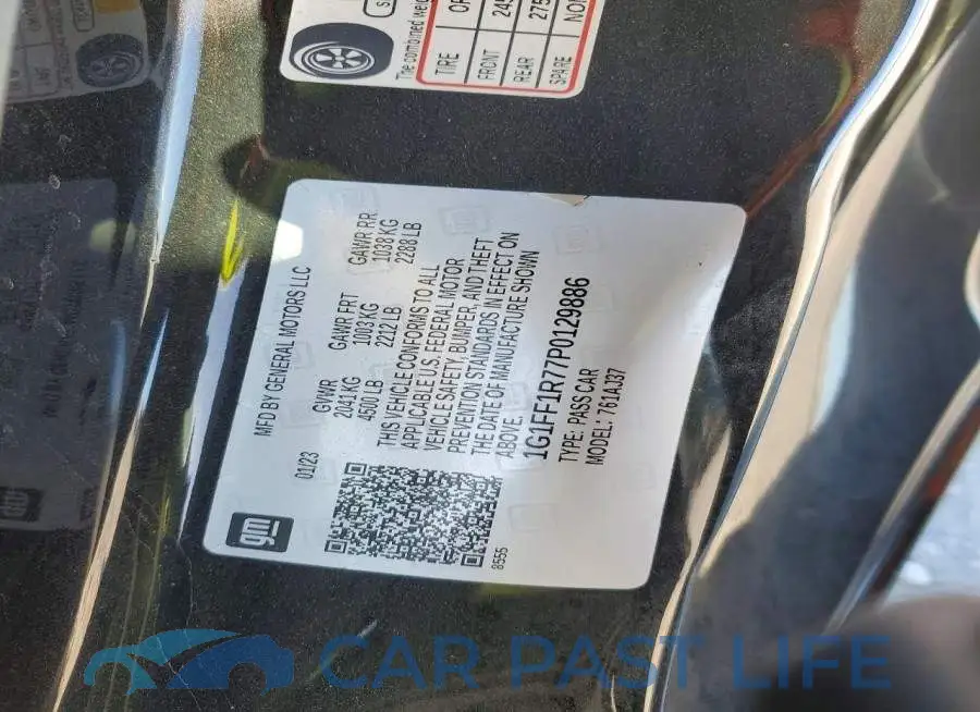 1G1FF1R77P0129886# 13