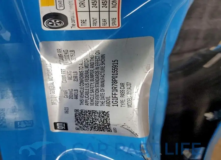 1G1FF1R78P0155915# 12