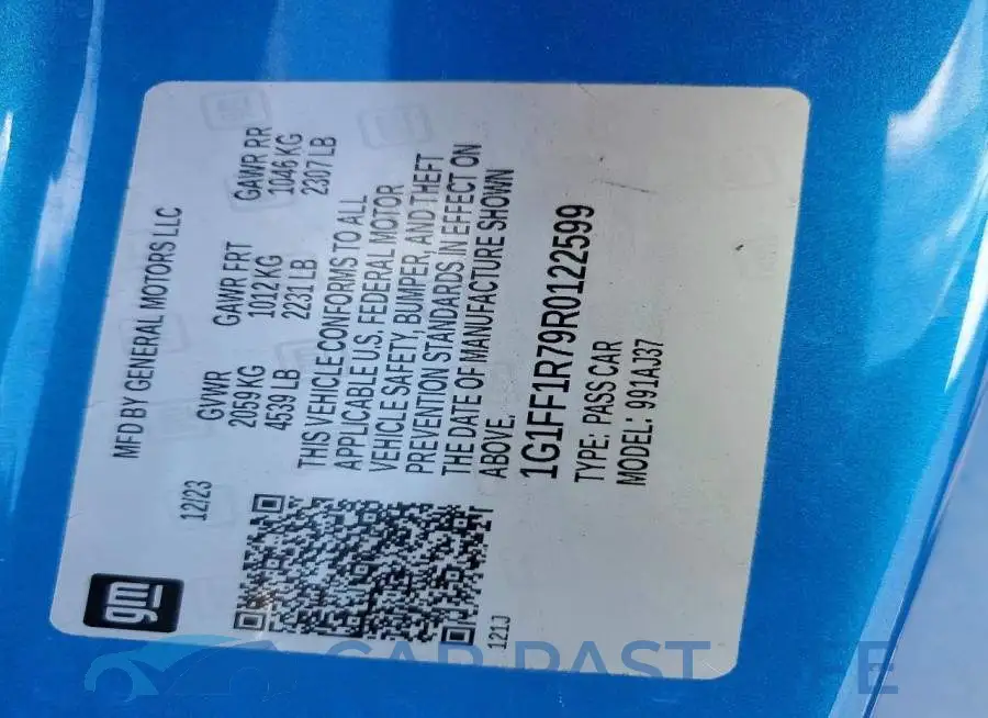 1G1FF1R79R0122599# 13