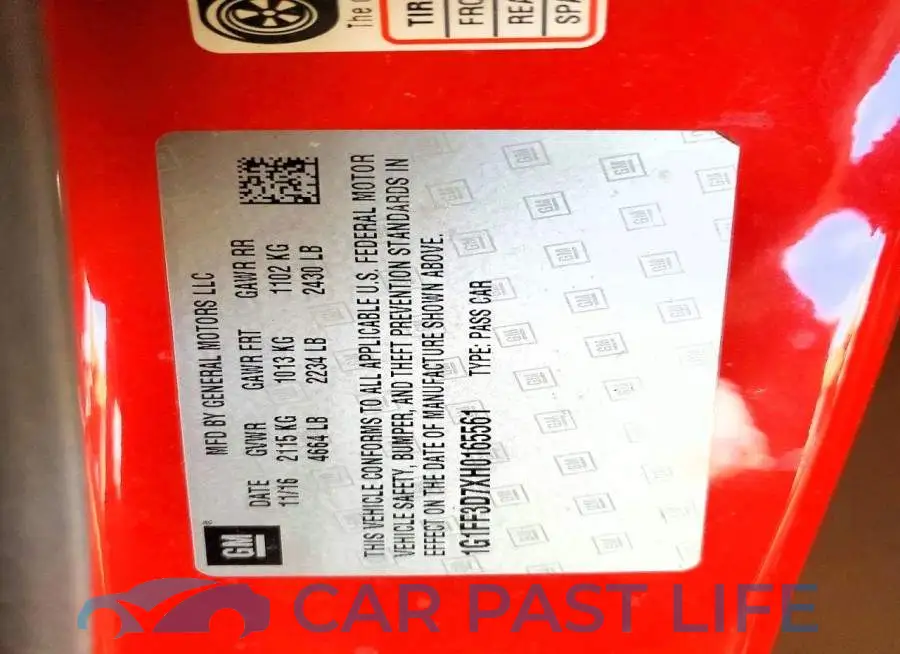 1G1FF3D7XH0165561# 12