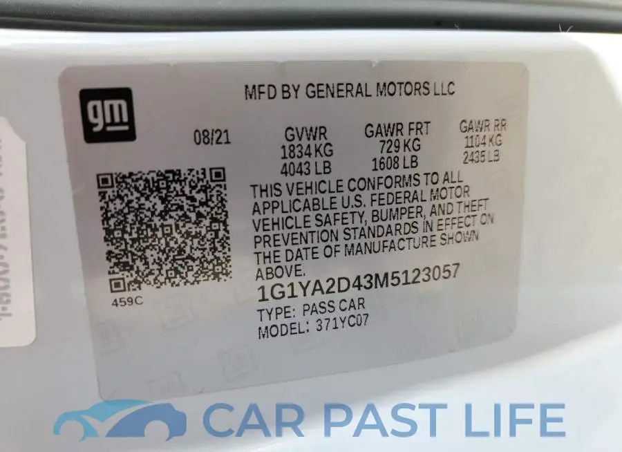 1G1YA2D43M5123057# 13