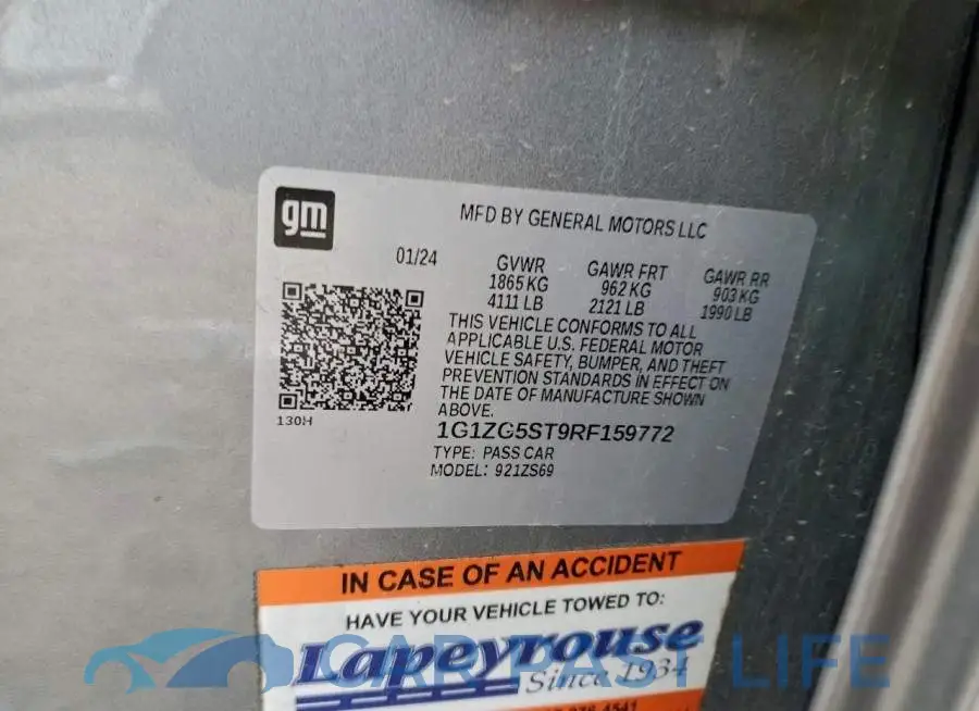 1G1ZG5ST9RF159772# 12