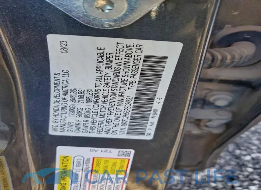 19XFL2H53PE024887# 12