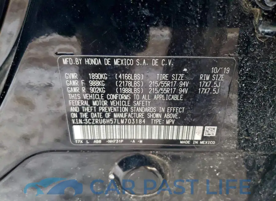 3CZRU6H57LM703184# 13