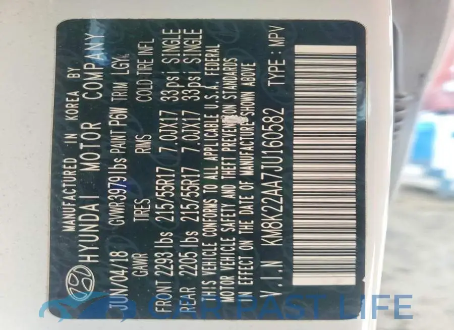 KM8K22AA7JU160582# 12