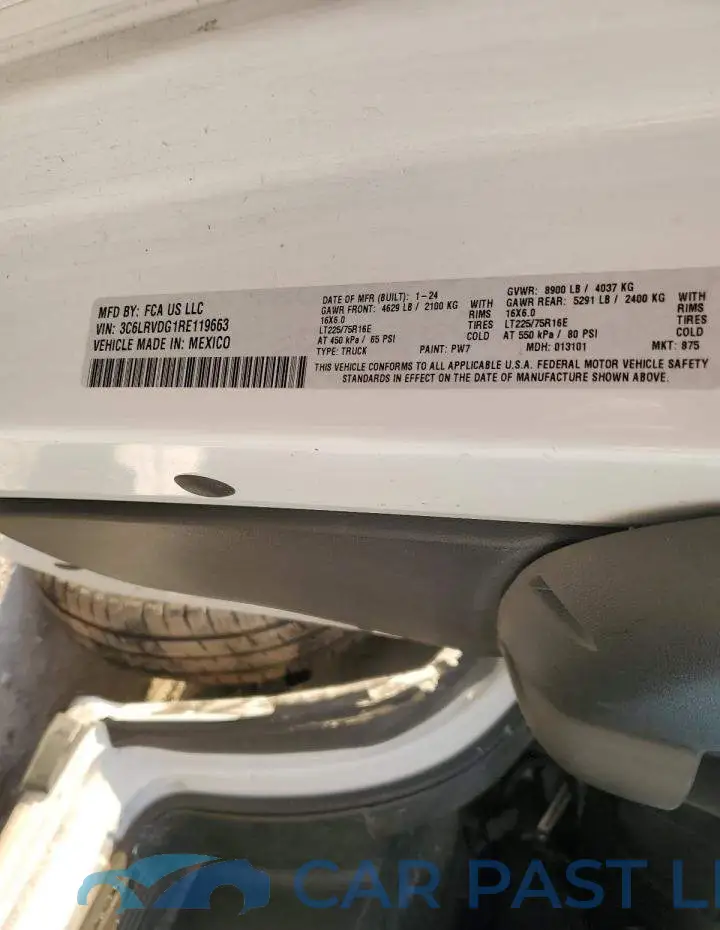 3C6LRVDG1RE119663# 12
