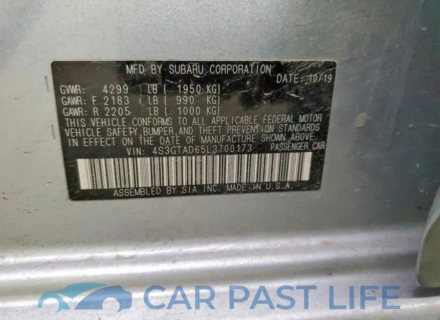 4S3GTAD65L3700173# 13