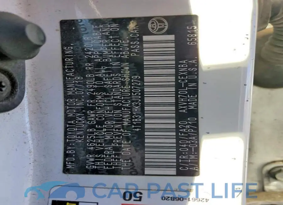 4T1B31HK3JU507279# 12