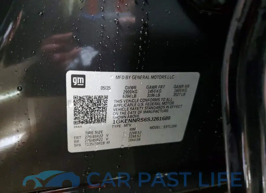 1GKENNRS6SJ261689# 13